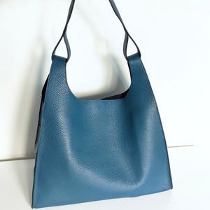 NWT Cuyana Double Loop Bag In Teal